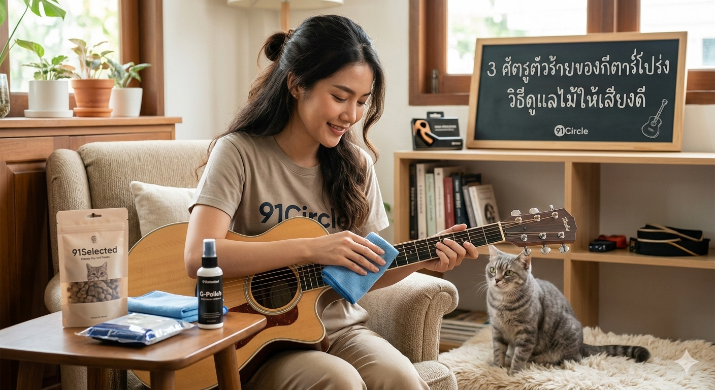 3 ศัตรูตัวร้ายของกีตาร์โปร่งในเมืองไทย: วิธีดูแลให้ "เสียงดี" และ "ไม้ไม่ยก" ตลอดปี