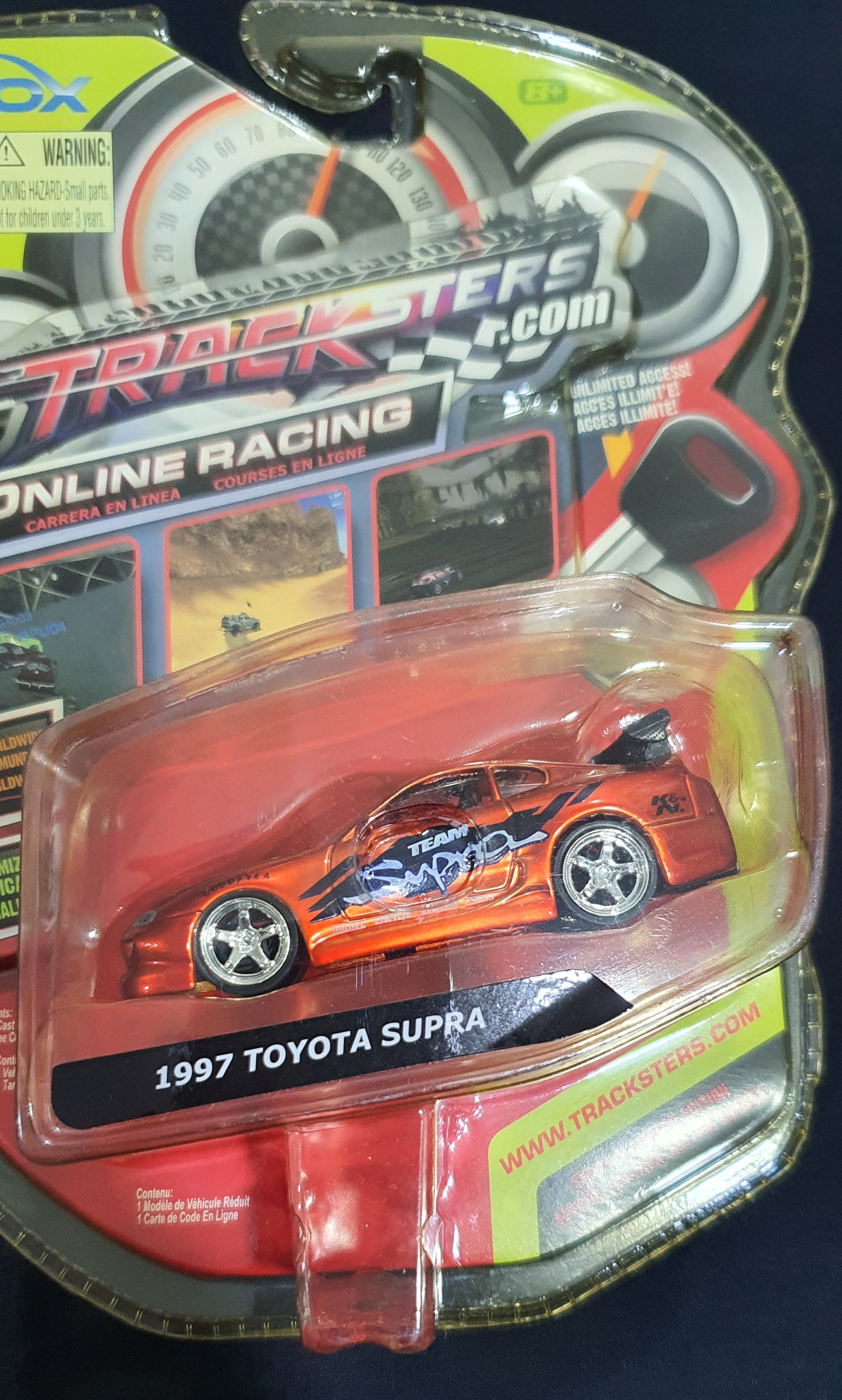 รถเหล็กล้อยาง Toyota Supra 1/64 