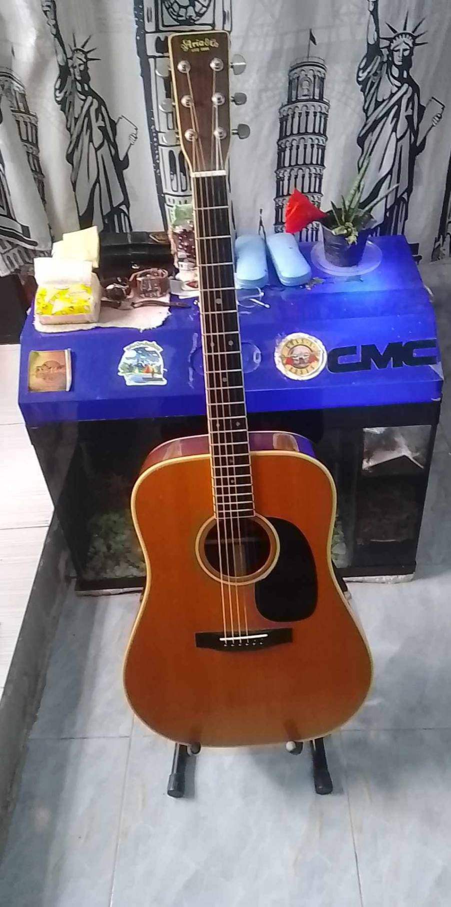 กีต้าร์โปร่ง Aria W-250 made in Japan 1970