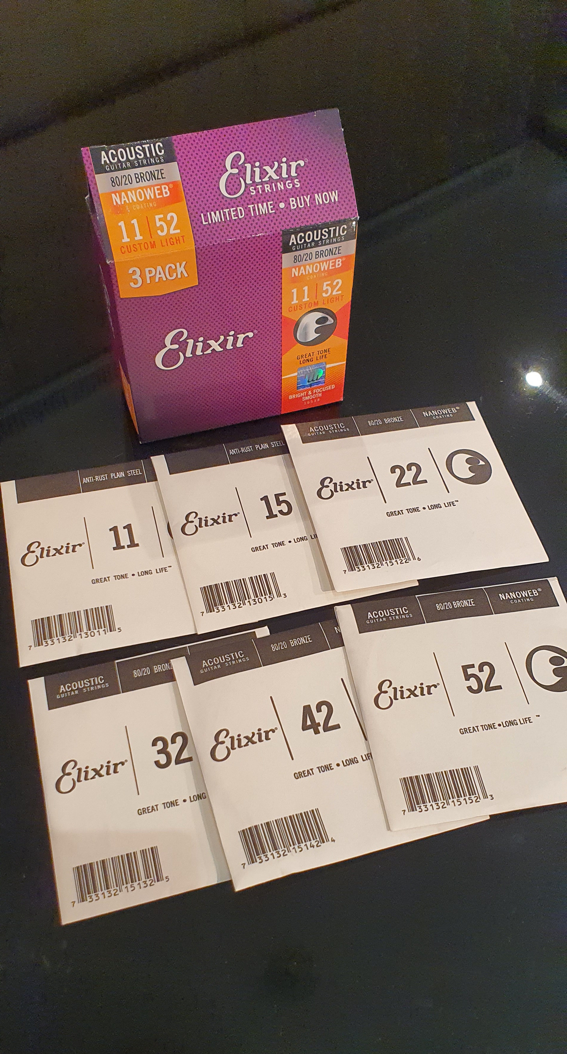 สายกีต้าร์ Elixir เบอร์ 11 ของแท้ แบ่งขาย