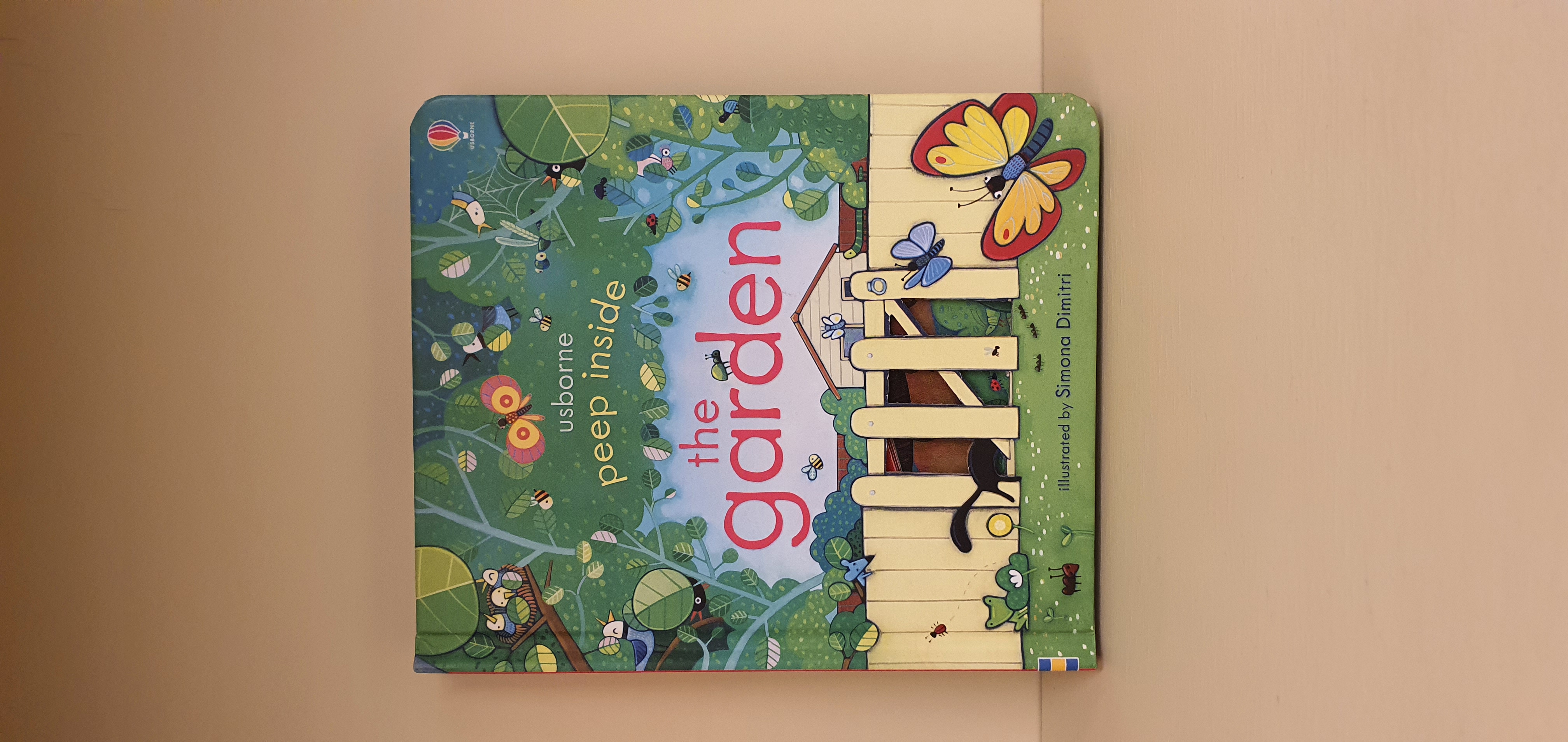 หนังสือเด็ก usborne the garden มือสอง peep inside