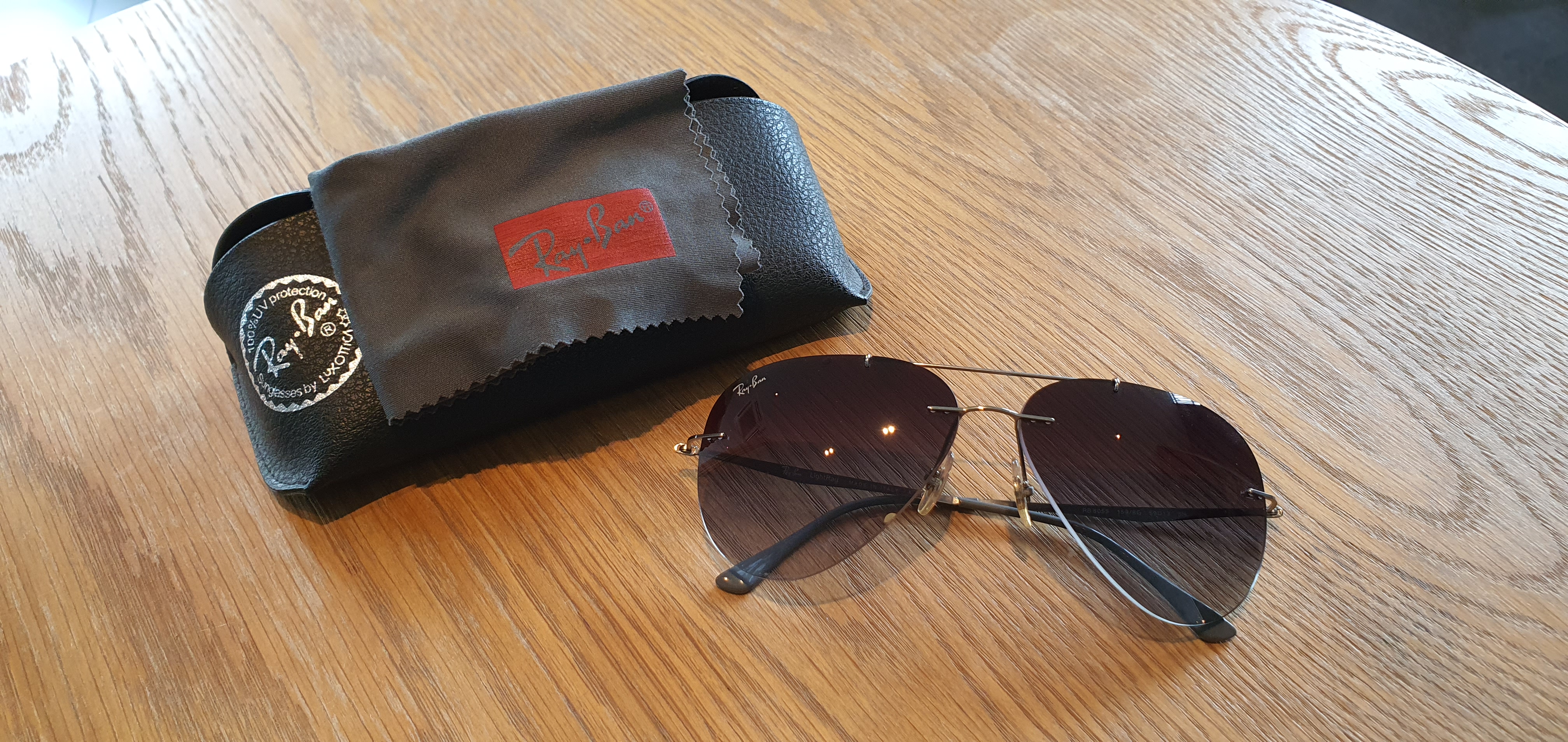 แว่นกันแดด Ray Ban Aviator RB 8055 Titanium ของแท้