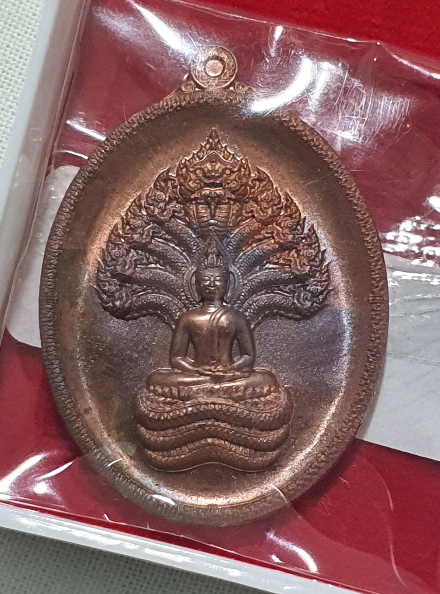 พระนาคประทานพร รวย หลวงปู่ศิลา สิริจันโท ทองแดงเถื่อน
